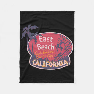 Cobertor De Velo Praia Leste Santa Rra Califórnia Surf Vintage Su