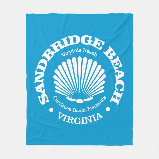 Cobertor De Velo Praia Sandbridge (conchas) (Frente)