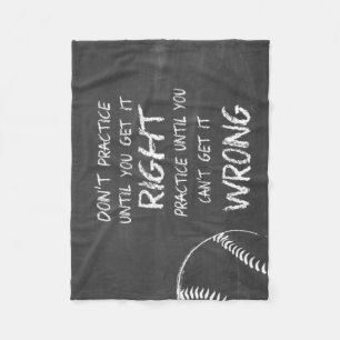 Cobertor De Velo Prática de Beisebol Motivacional