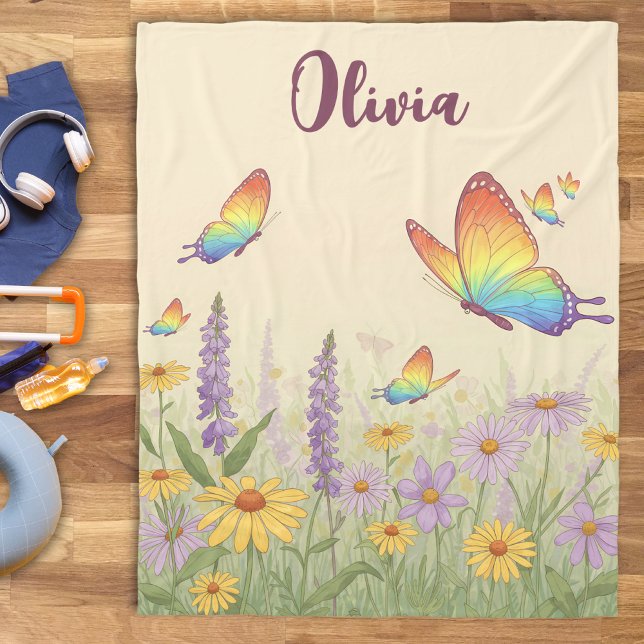 Cobertor De Velo Praticando Praga-Borboleta (Criador carregado)