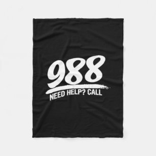 Cobertor De Velo Precisa de Ajuda para chamar 988 Long Sleeve