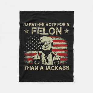 Cobertor De Velo Preferencialmentes Votam Por Um Felon Que Um Jack