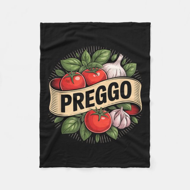 Cobertor De Velo Pregnancy Announcement Prego Pasta Sauce Funny Pre (Frente)
