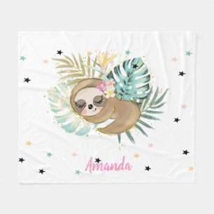 Cobertor De Velo Preguiça Adormecida Fofa, Estrelas, Princesa