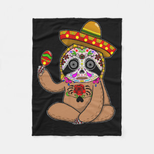 Cobertor De Velo Preguiça do Cinco De Mayo no Halloween Dia dos Mor
