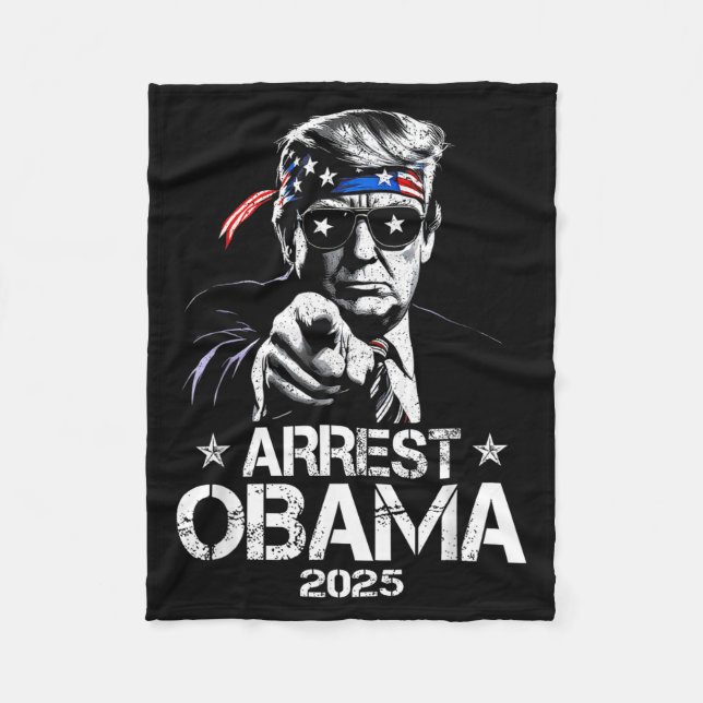Cobertor De Velo Prender Obama 2025 Design de Bandeira dos EUA para (Frente)