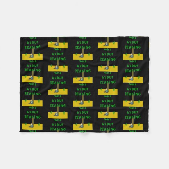 COBERTOR DE VELO PREOCUPADO COM A LEITURA DE LIVROS DE LEITOR  (Frente (Horizontal))