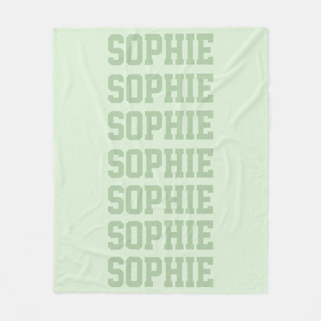Cobertor De Velo Preppy Blanket Green (Frente)