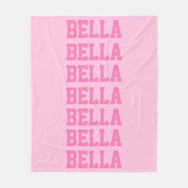 Cobertor De Velo Preppy Blanket Rosa (Frente)