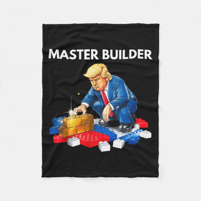 Cobertor De Velo Presente Blocos de Construção Construtor Mestre Tr (Frente)