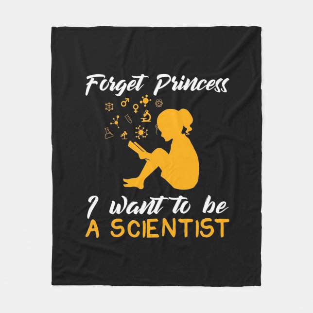 Cobertor De Velo Presente cientista | Sou O Futuro Cientista (Frente)