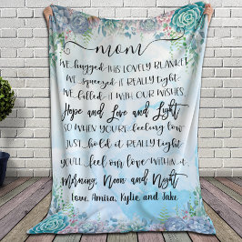 Cobertor De Velo Presente de Abertura de Cor de Água Azul Suculente