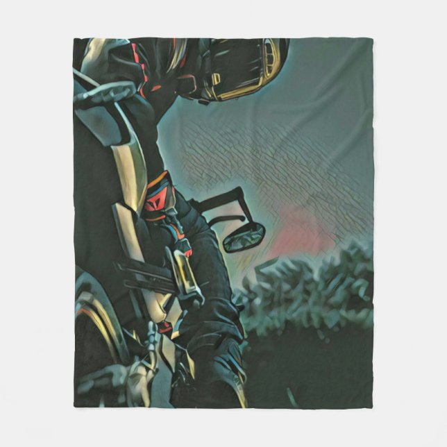 Cobertor De Velo presente de amante de motocicletas (Frente)