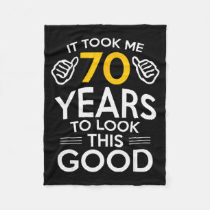 Cobertor De Velo Presente de Aniversário de 70 Anos Me Fez Ter 70 A