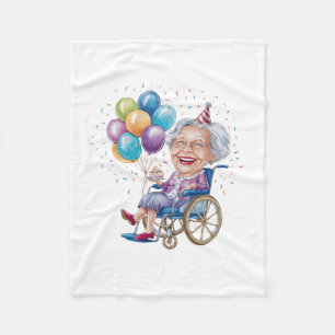 Cobertor De Velo Presente de aniversário engraçado para tia idosa