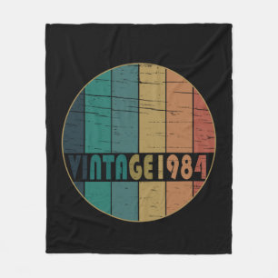 Cobertor De Velo Presente de aniversário estilo vintage de 1984