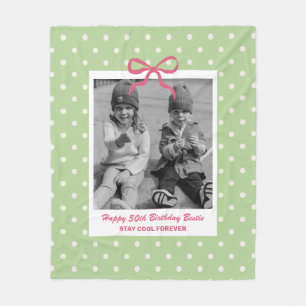 Cobertor De Velo Presente de aniversário personalizado com foto par