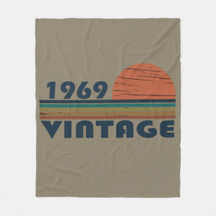 Cobertor De Velo Presente de aniversário vintage nascido em 1969
