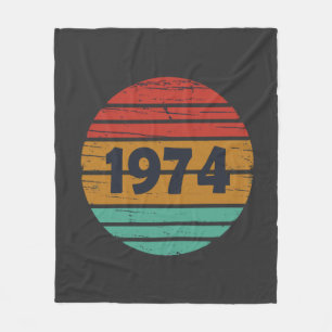 Cobertor De Velo Presente de aniversário vintage nascido em 1974