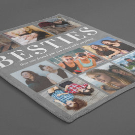 Cobertor De Velo Presente de Besties | Melhores Cinzas