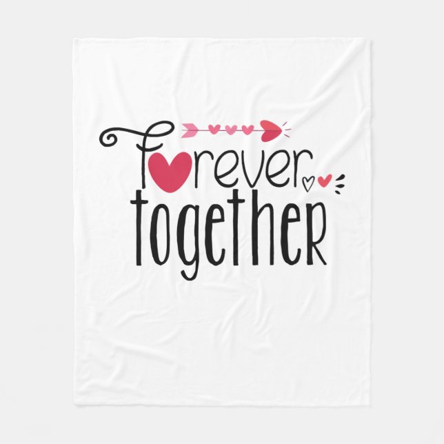 Cobertor De Velo Presente de casal para sempre (Frente)