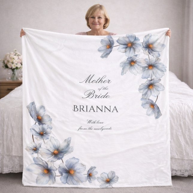 Cobertor De Velo Presente de casamento floral de Anêmona para a Mãe (Criador carregado)