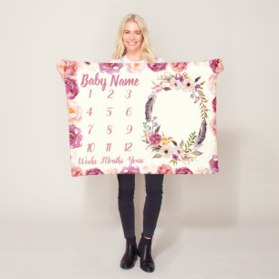 Cobertor De Velo Presente de Chá de fraldas Personalizado para a Et