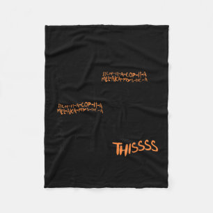Cobertor De Velo Presente de Fantasia de Gato Preto Twist The Bones