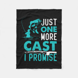 Cobertor De Velo Presente de Fisher Só Mais Um Peixe Que Prometo