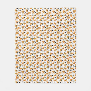 Cobertor De Velo Presente de Gato Padrões para gatos brancos