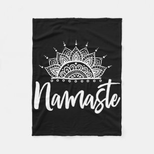 Cobertor De Velo Presente de Namaste Yoga Meditação Exercício Yoga