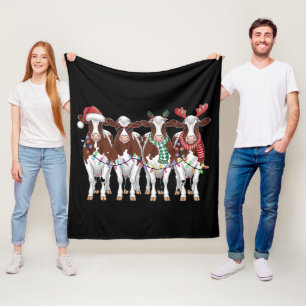 Cobertor De Velo Presente de Natal de Vaca para Amante de Vaca Feri