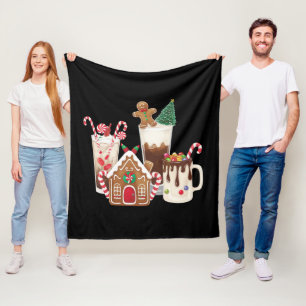 Cobertor De Velo Presente de Natal para Amante de Café de Pão de Me