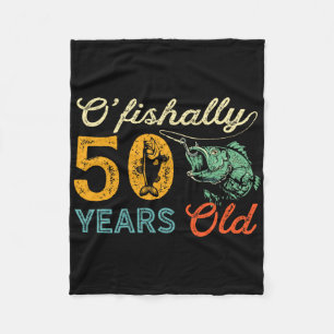 Cobertor De Velo Presente de Pesca de 50 Anos Presente de 50º Anive