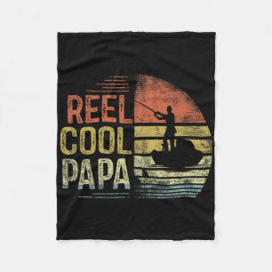Cobertor De Velo Presente de Pesca do Papai Legal Aniversário do Pa
