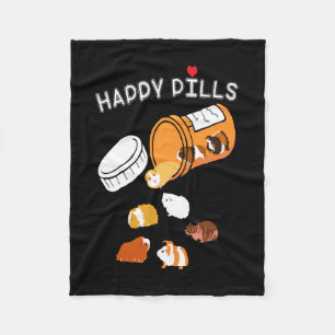 Cobertor De Velo Presente de Porco de Guiné Happy Pills Pig