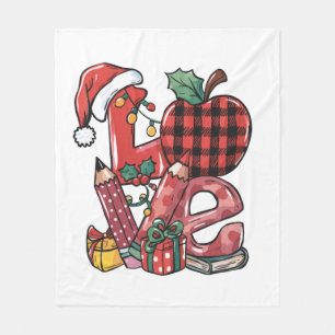 Cobertor De Velo Presente de Professor Feliz Natal Amor