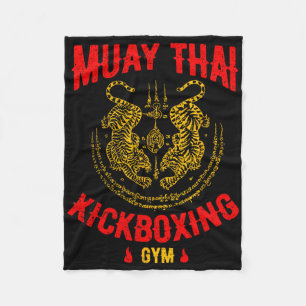 Cobertor De Velo Presente de Treinamento de Muay Thai Kickboxing Ti