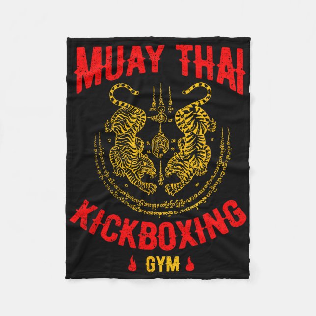Cobertor De Velo Presente de Treinamento de Muay Thai Kickboxing Ti (Frente)