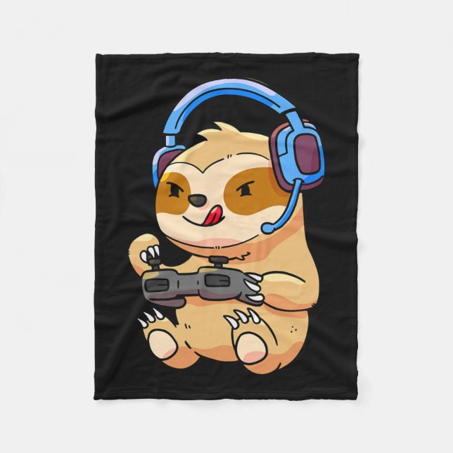Cobertor De Velo Presente de videogame de preguiça de jogos (Frente)