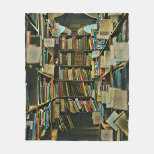 Cobertor De Velo Presente de vindima para amantes de livros