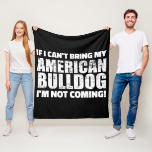 Cobertor De Velo Presente do Bulldog Inglês Americano