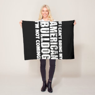 Cobertor De Velo Presente do Bulldog Inglês Americano