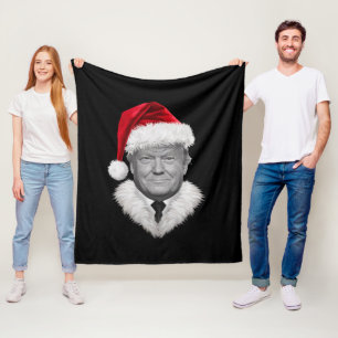 Cobertor De Velo Presente do chapéu engraçado de Natal de Donald Tr