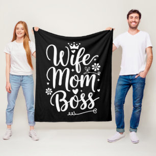 Cobertor De Velo Presente do Dia das Mães para Esposa Mãe Chefe Fof