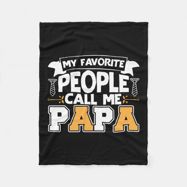 Cobertor De Velo Presente do Papai Minhas Pessoas Favoritas Me Cham (Frente)