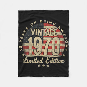 Cobertor De Velo Presente Edição Limitada Vintage 1970 55 anos Usa