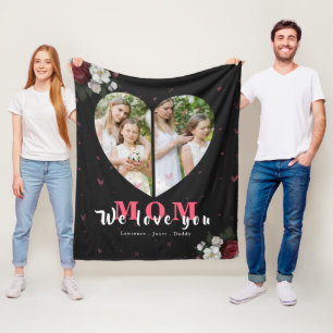 Cobertor De Velo Presente em forma de coração simples preto para Di