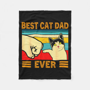 Cobertor De Velo Presente engraçado do gato para o melhor pai de ga