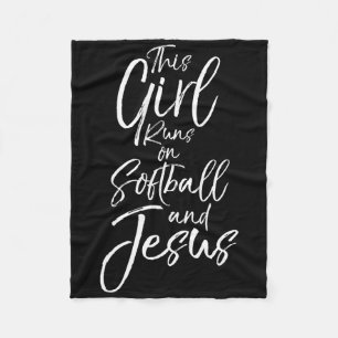 Cobertor De Velo Presente Esportivo Cristão Esta Garota Corre Em So